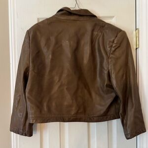 Vintage Brown Leather Jacket